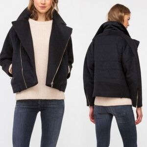 REALITY STUDIO Khi Wool Padded Biker Jacket M
